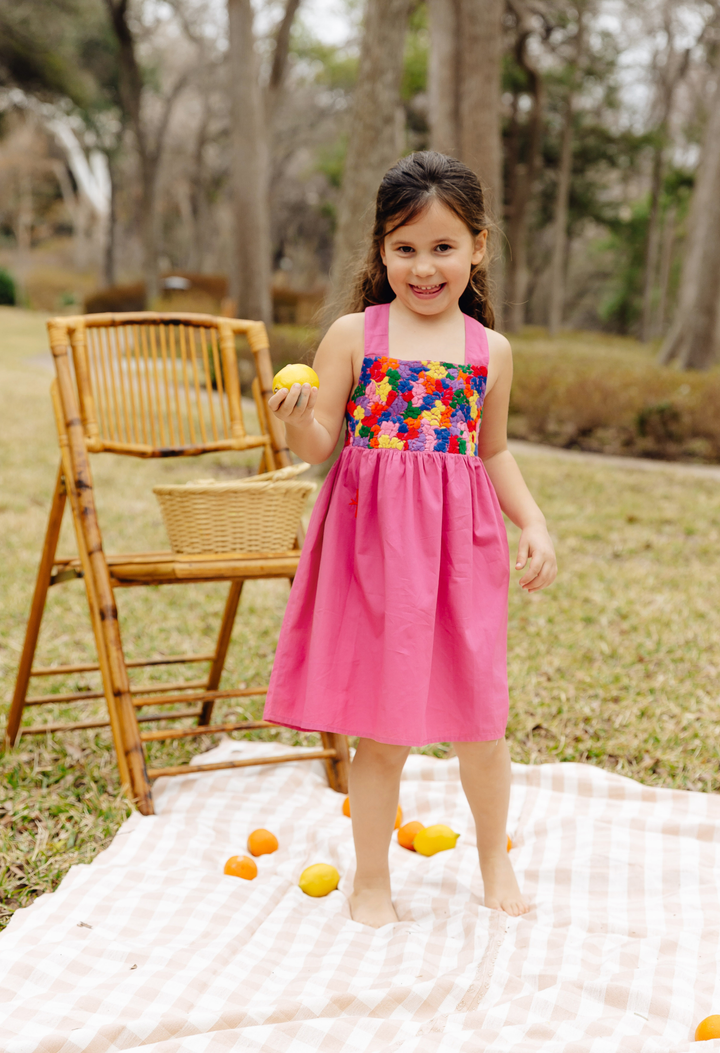 Chela Girl's Dress Childrens Chela Hot Pink Fiesta Dress Chela Hot Pink Fiesta Dress