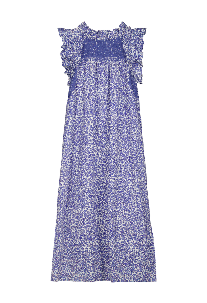 Olivia Blue Floral Midi Dress