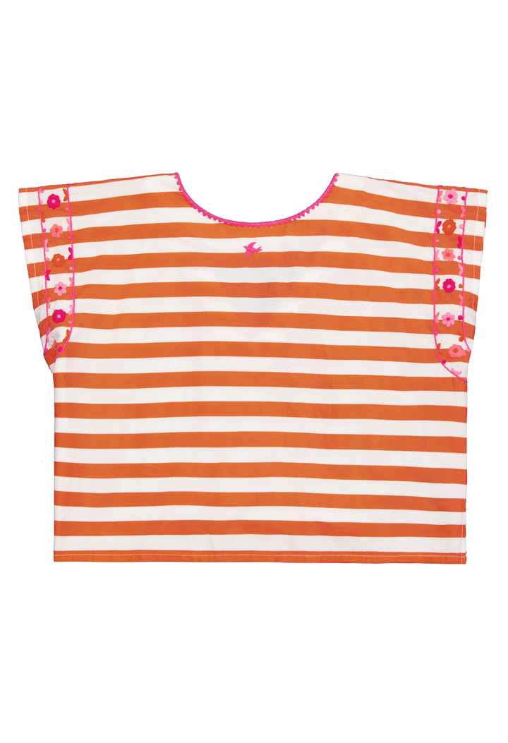 Montse Blouse Blouse Montse Orange Wide Stripe Blouse Montse Orange Wide Stripe Blouse