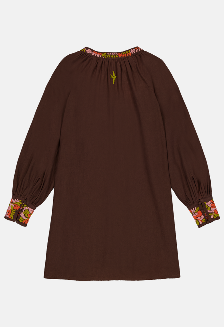 Azura Short Dress Dress Azura Brown Short Dress Azura Brown Short Dress