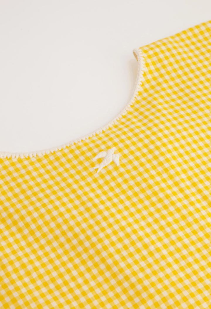 Montse Blouse Blouse Montse Yellow Gingham Blouse Montse Yellow Gingham Blouse