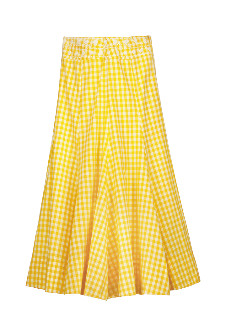 Claudia Skirt Skirt Claudia Yellow Gingham Skirt Claudia Yellow Gingham Skirt