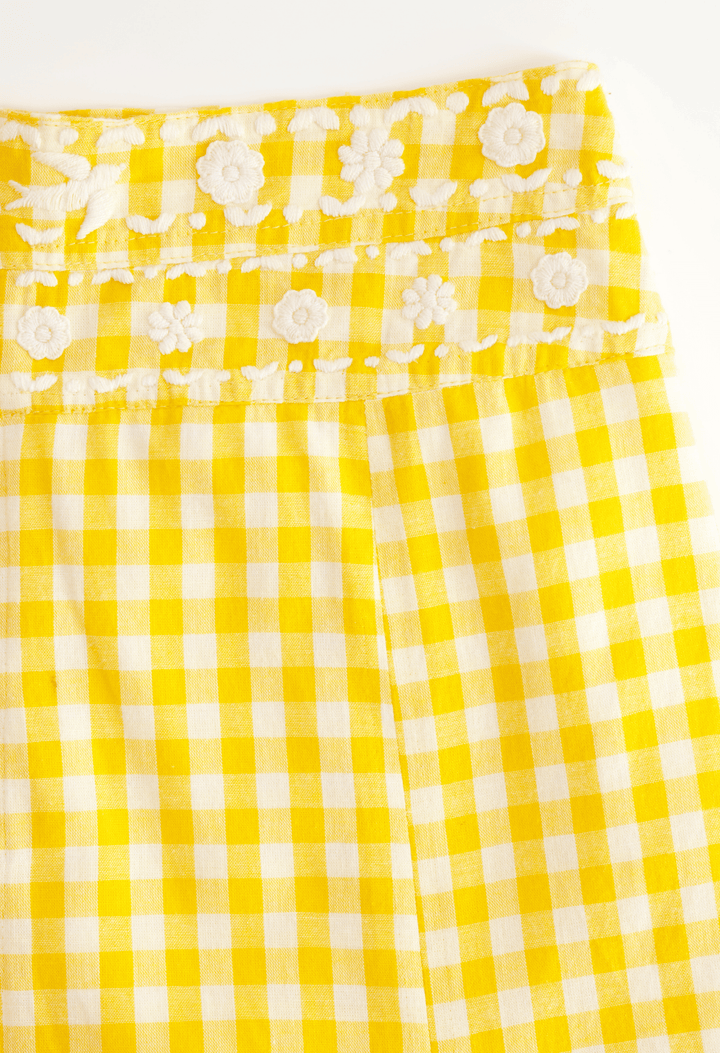 Claudia Skirt Skirt Claudia Yellow Gingham Skirt Claudia Yellow Gingham Skirt