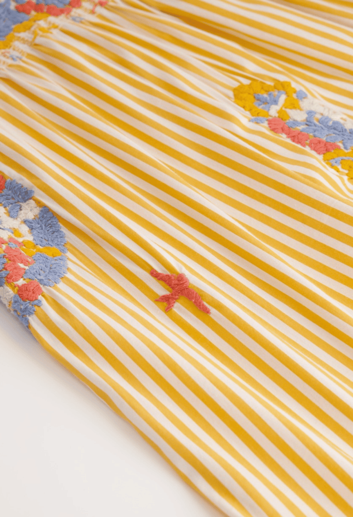 Flores Blouse Blouse Flores Yellow Stripe Blouse Flores Yellow Stripe Blouse