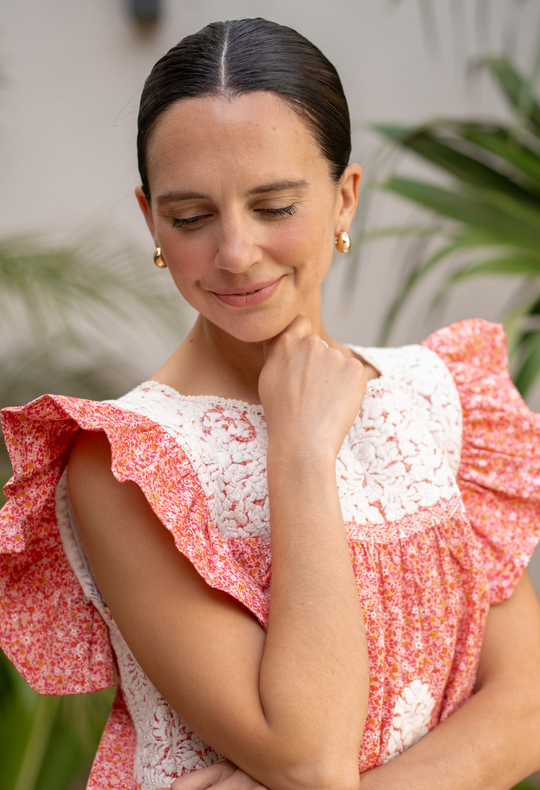 Soledad Sol Floral Blouse