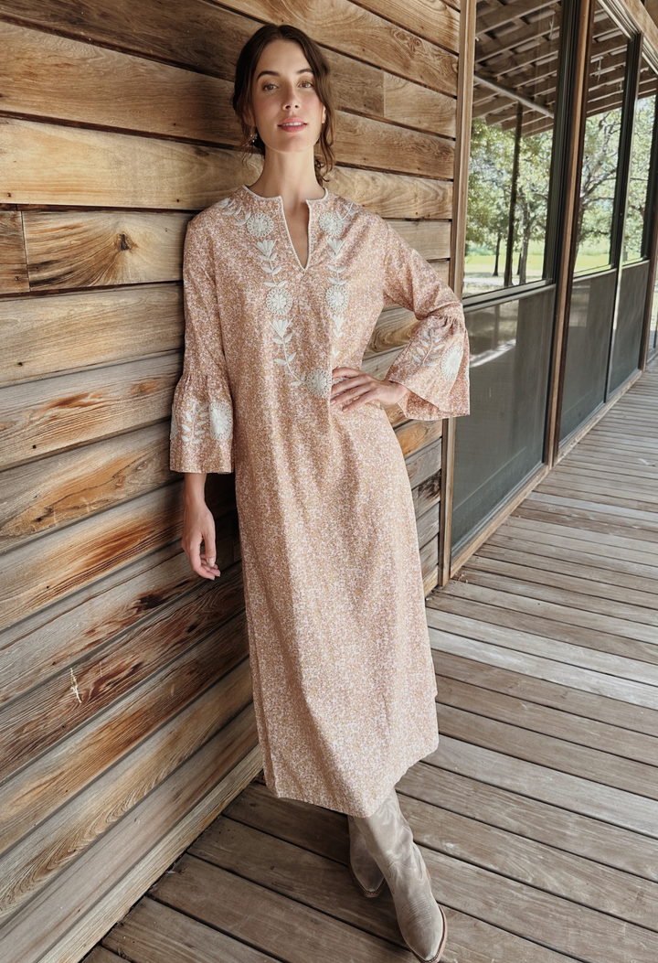 Leona Rosa Floral Midi Dress