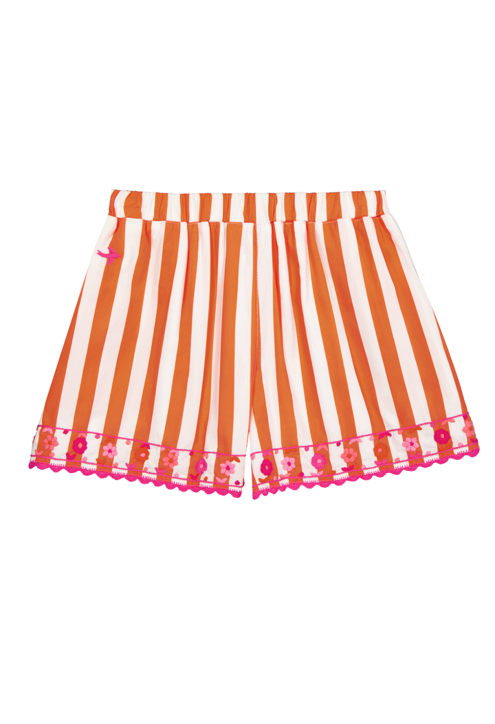 Paola Shorts Shorts Paola Orange Wide Stripe Shorts Paola Orange Wide Stripe Shorts