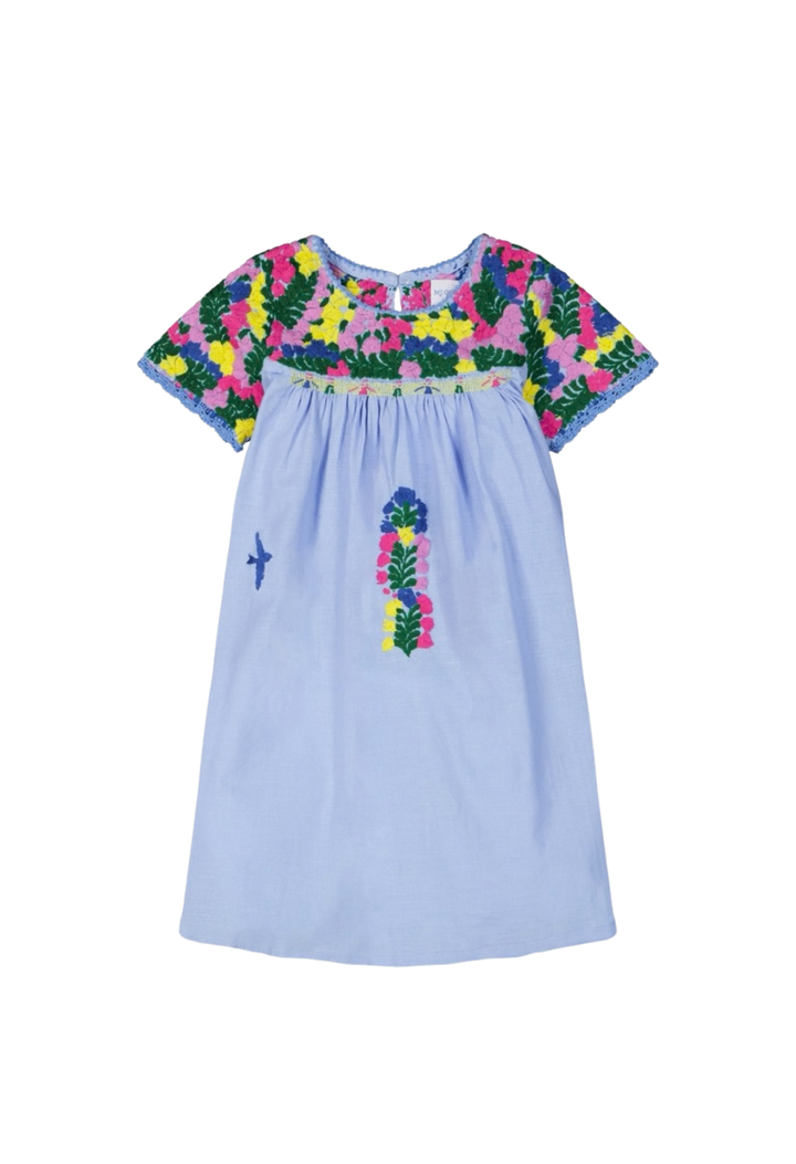 Victoria Girls Dress Childrens Victoria Blue Fiesta Girl's Dress Victoria Blue Fiesta Girl's Dress