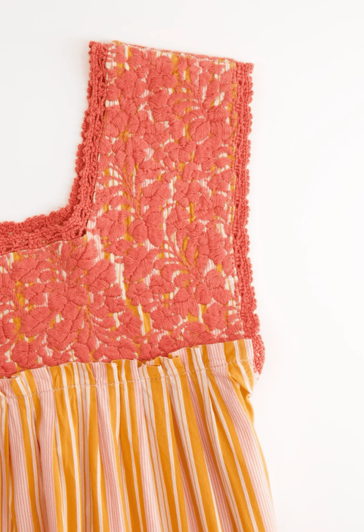 Dalia Midi Dress Dress Dalia Orange Stripe Midi Dress Dalia Orange Stripe Midi Dress