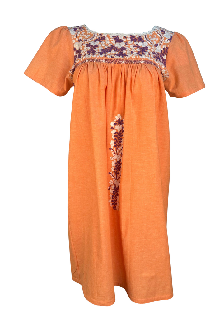 Liliana Naranja y Morada Short Dress