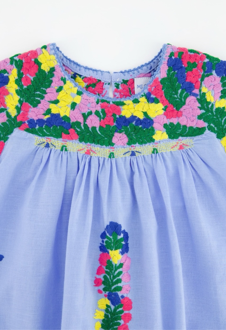 Victoria Girls Dress Childrens Victoria Blue Fiesta Girl's Dress Victoria Blue Fiesta Girl's Dress