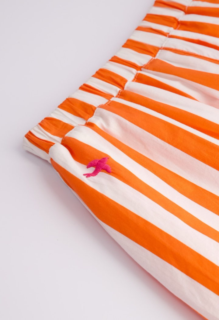 Paola Shorts Shorts Paola Orange Wide Stripe Shorts Paola Orange Wide Stripe Shorts