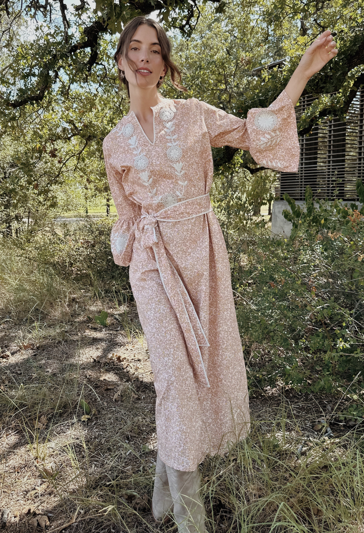 Leona Rosa Floral Midi Dress