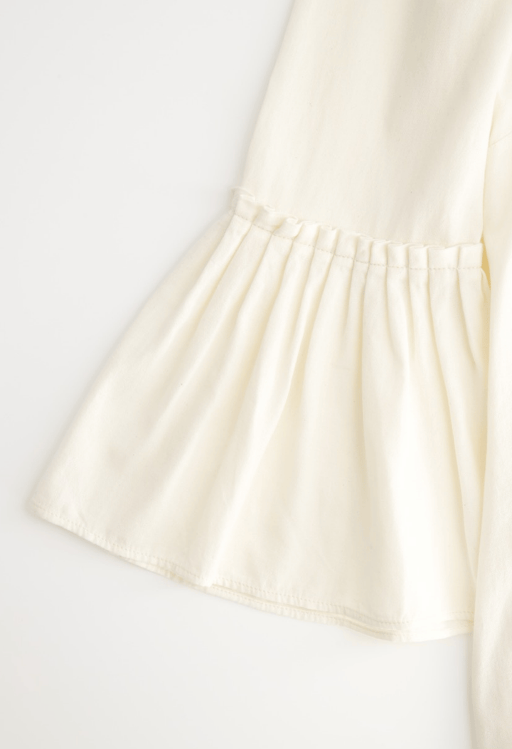 Leona Short Dress Dress Leona Cream, Coral, and Blue Short Dress Leona Cream, Coral, and Blue Short Dress