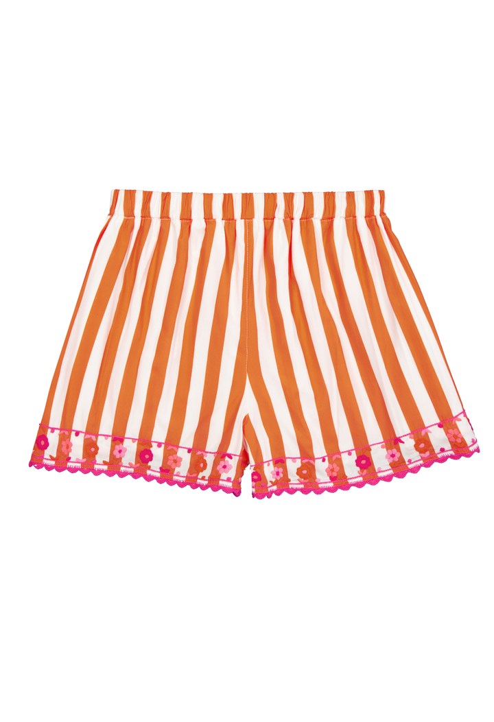 Paola Shorts Shorts Paola Orange Wide Stripe Shorts Paola Orange Wide Stripe Shorts