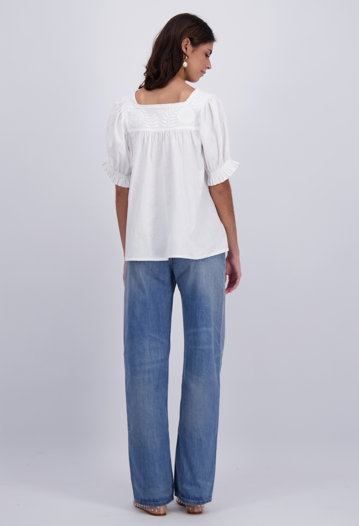 Maria Blouse Blouse Maria White Blouse with Buttons Maria White Blouse with Buttons