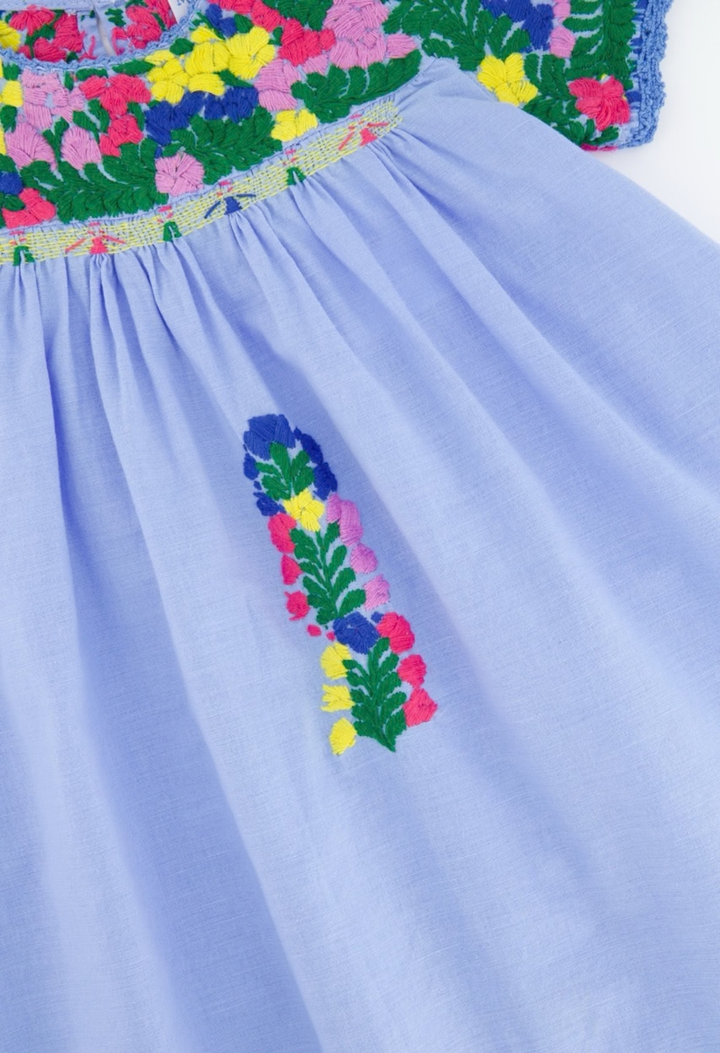 Victoria Girls Dress Childrens Victoria Blue Fiesta Girl's Dress Victoria Blue Fiesta Girl's Dress