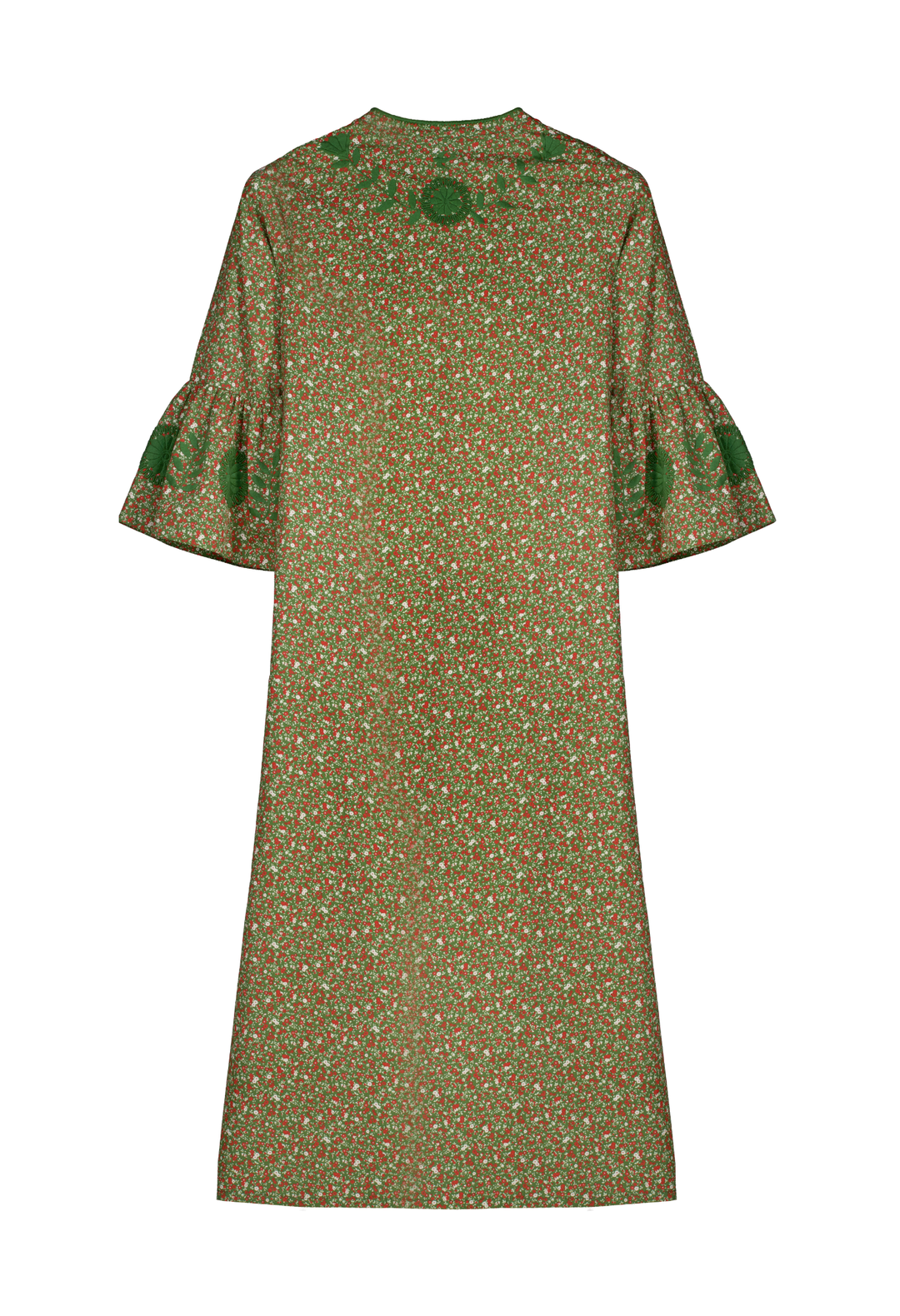 Leona Green Floral Midi Dress