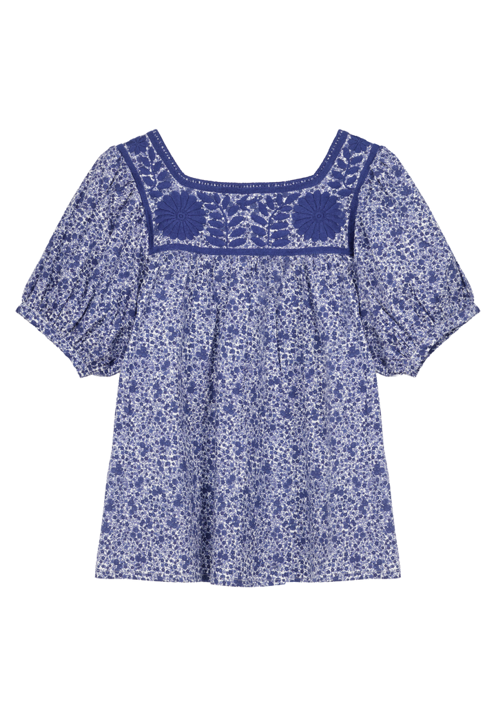 Maria Flores Azules Blouse