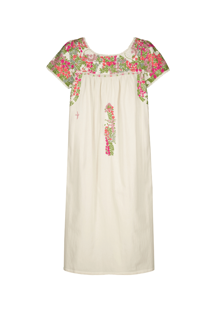 Liliana Midi Dress Dress Liliana Cream Primavera Embroidered Sleeve Midi Dress Liliana Cream Primavera Embroidered Sleeve Midi Dress