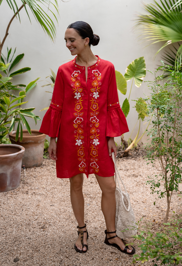 Leona Roja Short Dress