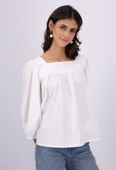 Marta Blouse Blouse Marta White Blouse Marta Rosa Blouse | Mi Golondrina