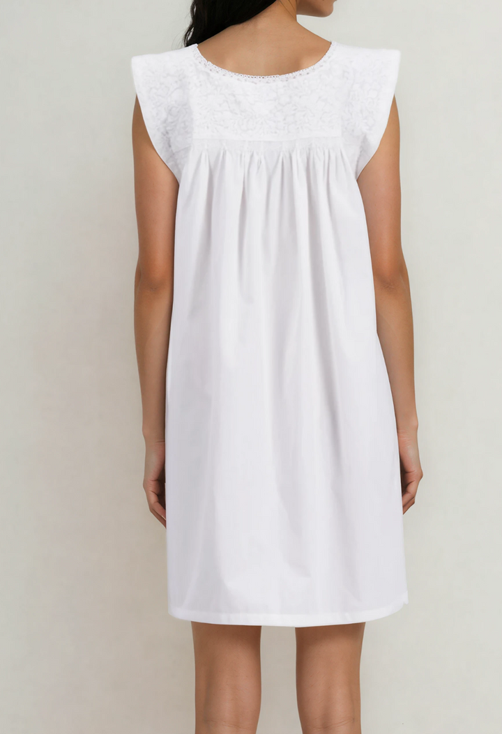 Flores Short Dress Dress Flores Classic White Short Dress Flores Classic White Short Dress | Mi Golondrina