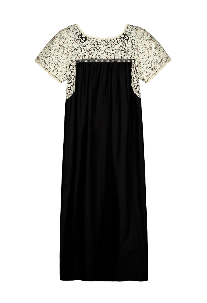 Liliana Black and White Midi Dress
