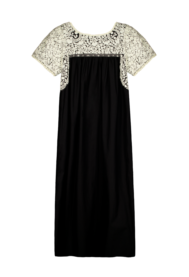Liliana Black and White Midi Dress