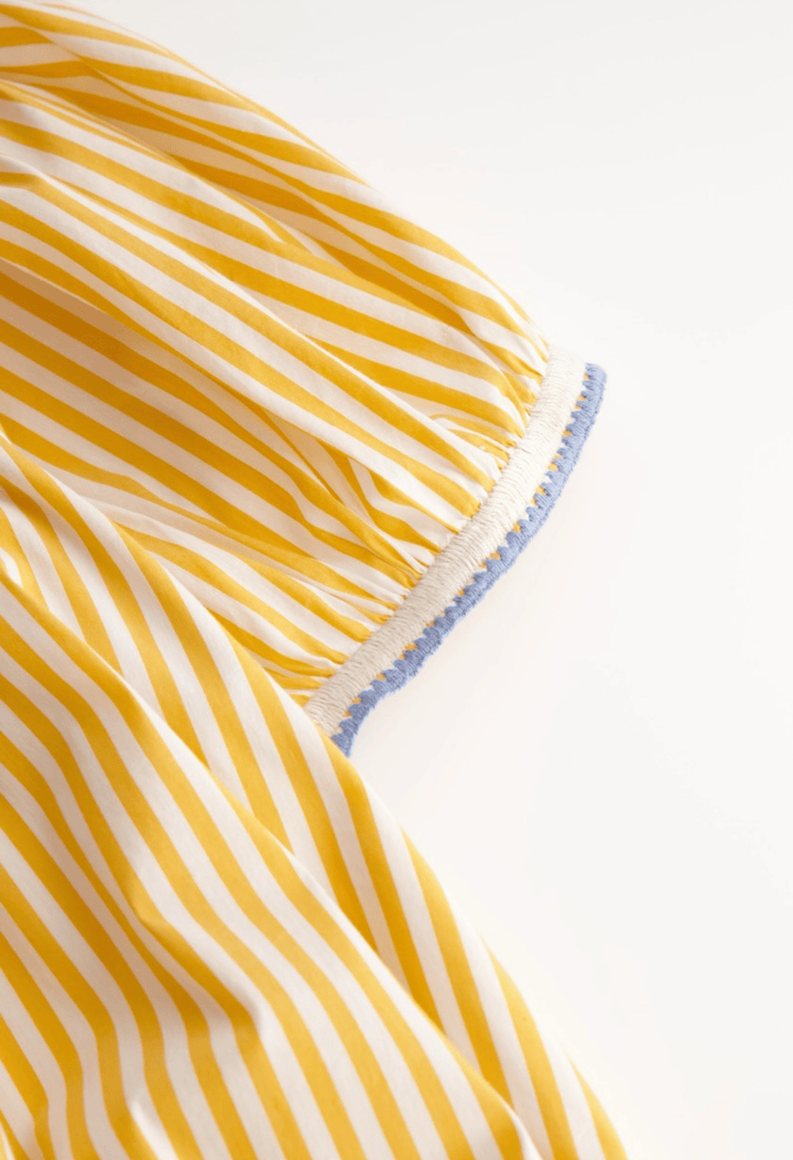 Maria Short Dress Dress Maria Yellow Stripe Short Dress Maria Yellow Stripe Short Dress