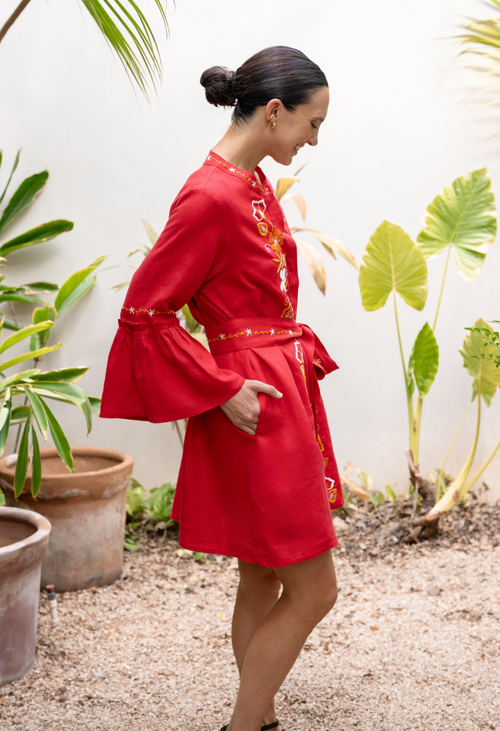 Leona Roja Short Dress