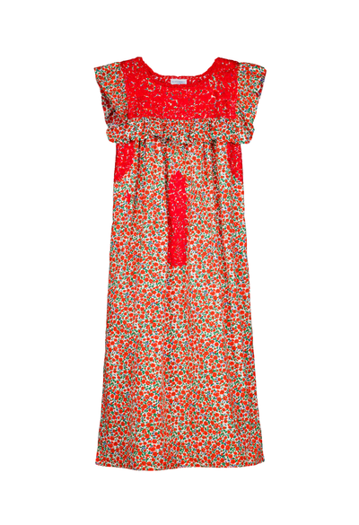 Selena Midi Dress Dress Selena Red Floral Midi Dress Selena Red Floral Midi Dress | Mi Golondrina