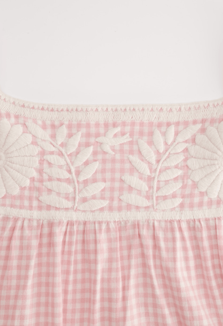 Marta Short Dress Dress Marta Pink Gingham Short Dress Marta Pink Gingham Short Dress