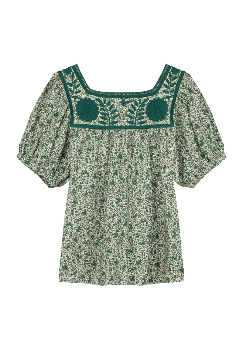 Maria Flores Verdes Blouse
