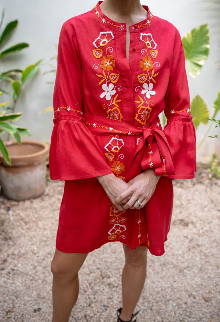 Leona Roja Short Dress