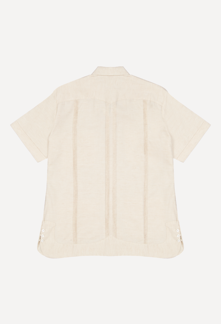 Classic Round Edge Guayabera Men's Guayabera Classic Men's Tan Round Edge Guayabera Classic Men's Tan Round Edge Guayabera