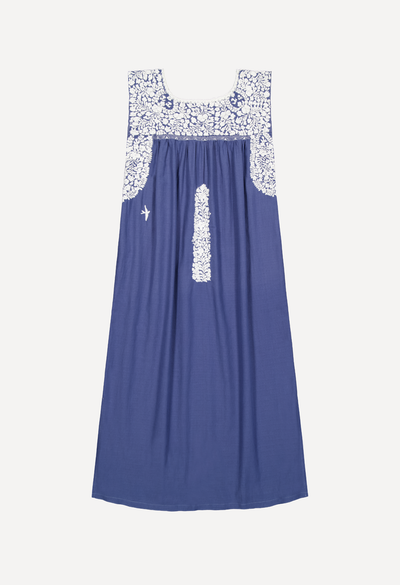 Flores Midi Dress Dress Flores Dusty Blue Midi Dress Flores Dusty Blue Midi Dress