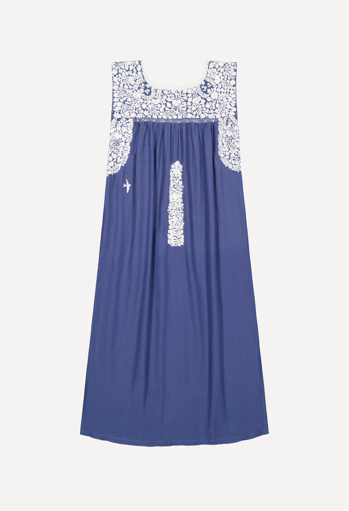 Flores Midi Dress Dress Flores Dusty Blue Midi Dress Flores Dusty Blue Midi Dress