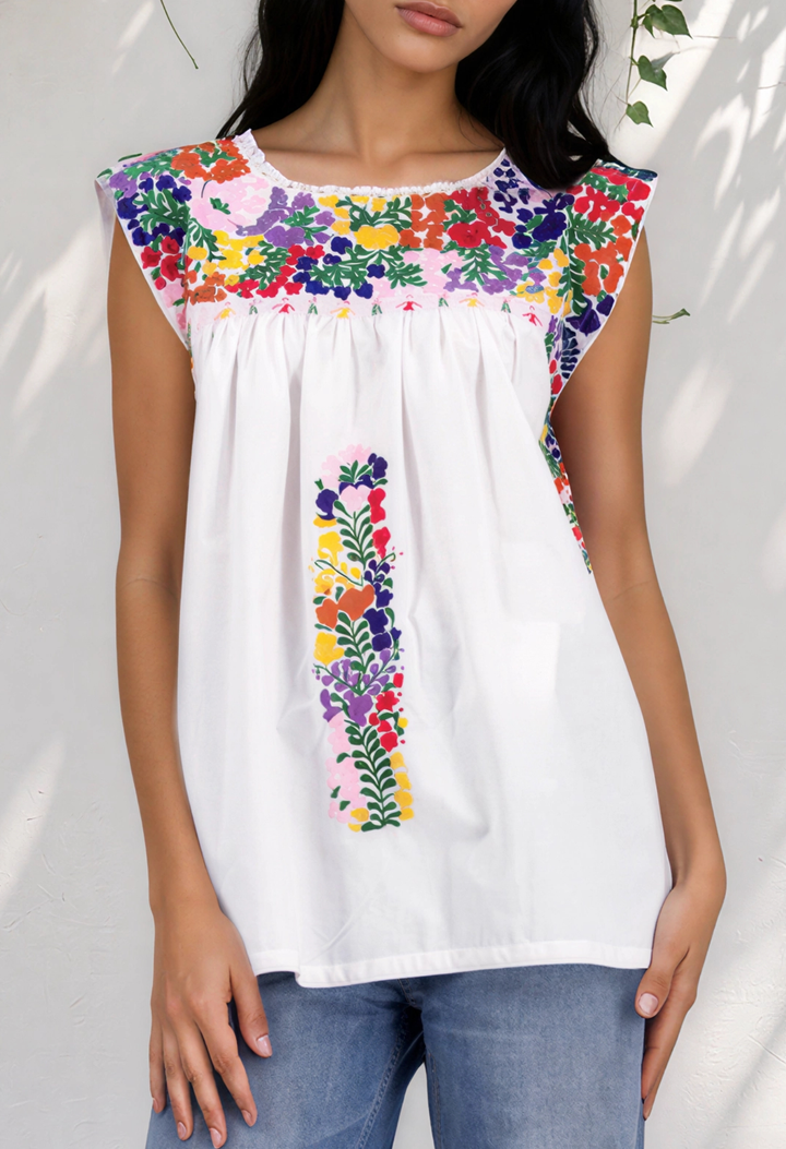 Flores Blouse Blouse Flores Classic Fiesta Blouse Flores Classic Fiesta Blouse | Mi Golondrina