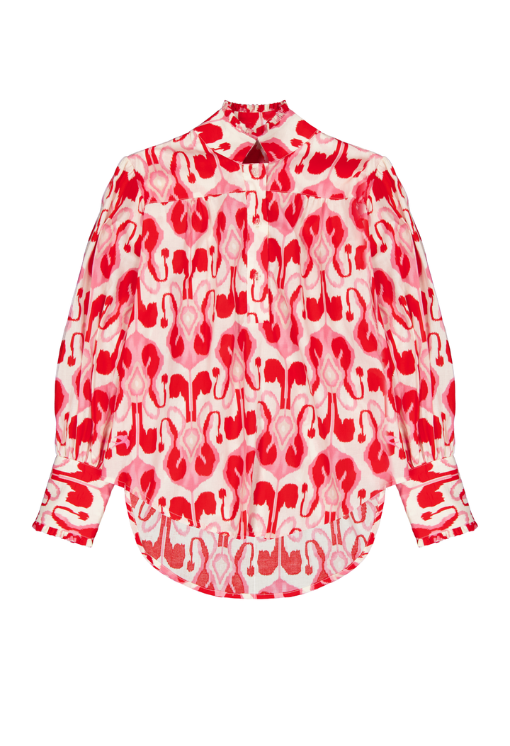 Paloma Blouse Blouse Paloma Long Sleeve Red Fiesta Print Blouse Paloma Long Sleeve Red Fiesta Print Blouse