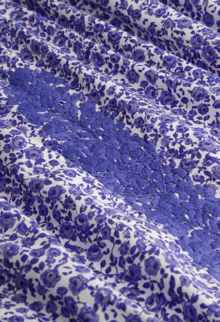 Olivia Blue Floral Midi Dress