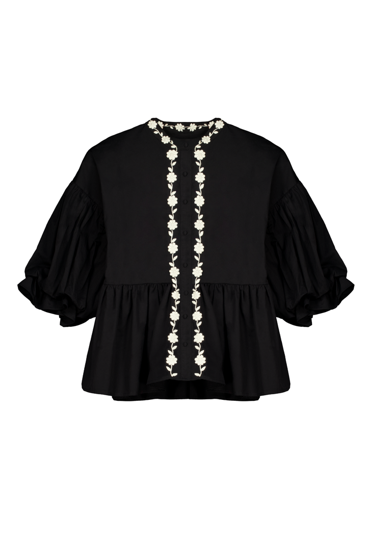 Francisca Black and White Blouse