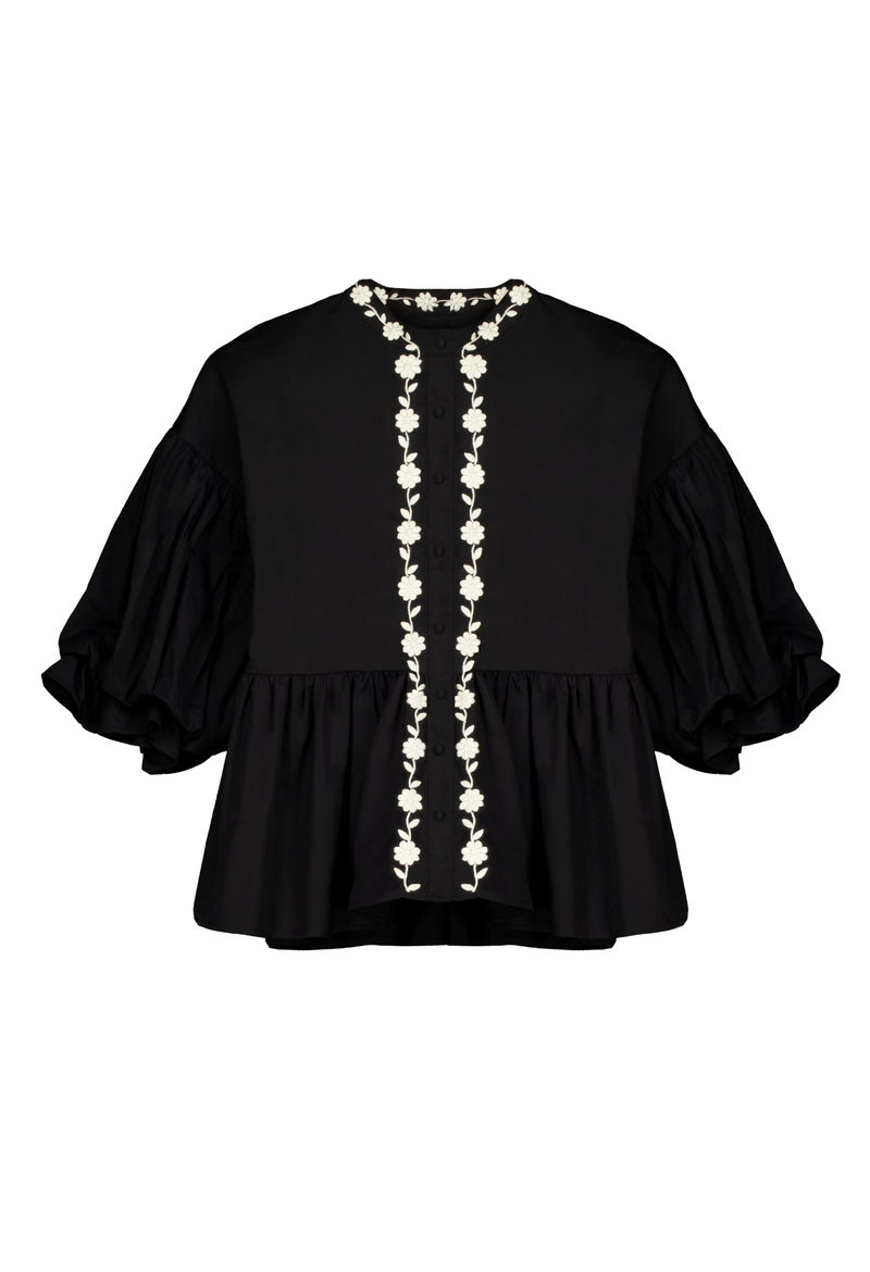Francisca Black and White Blouse