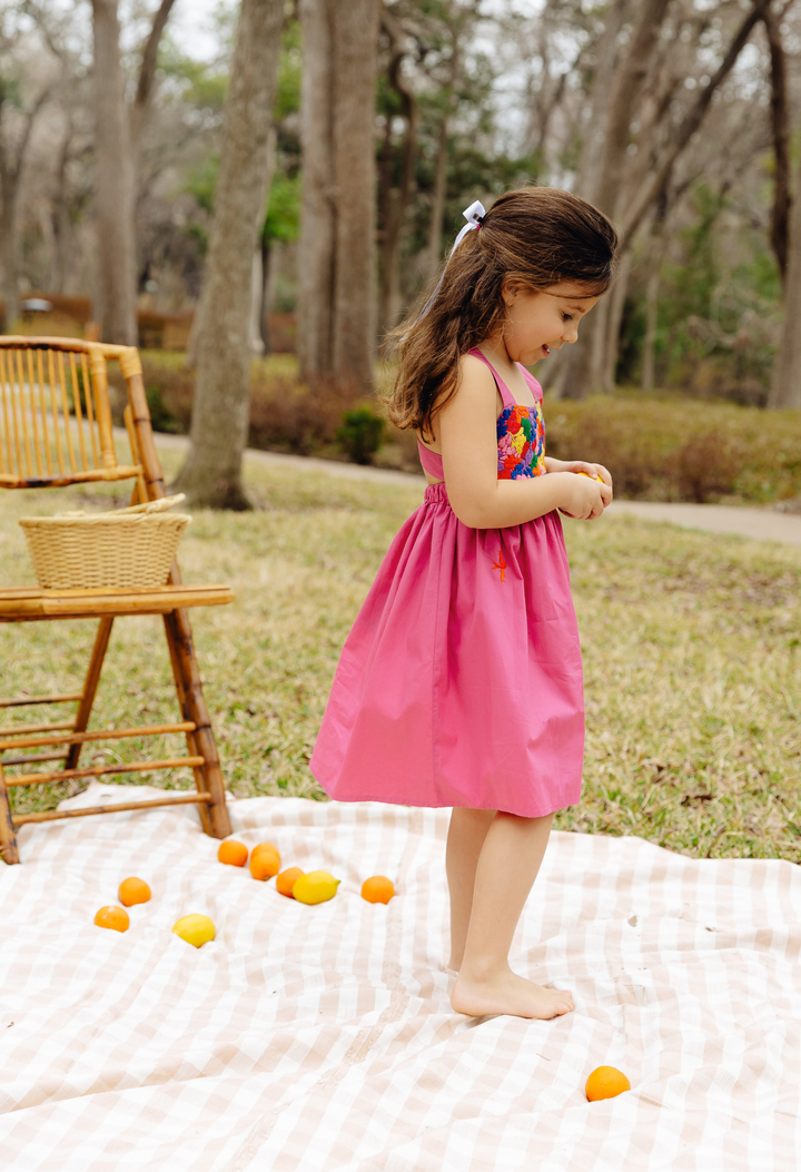 Chela Girl's Dress Childrens Chela Hot Pink Fiesta Dress Chela Hot Pink Fiesta Dress