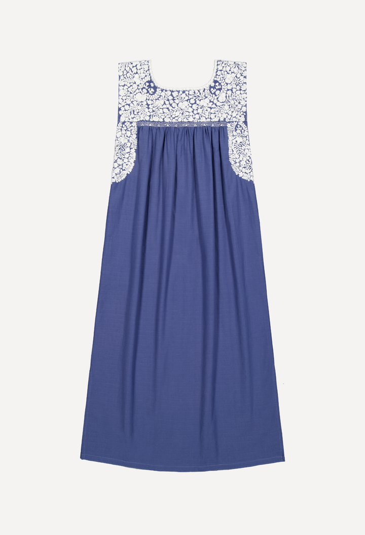 Flores Midi Dress Dress Flores Dusty Blue Midi Dress Flores Dusty Blue Midi Dress