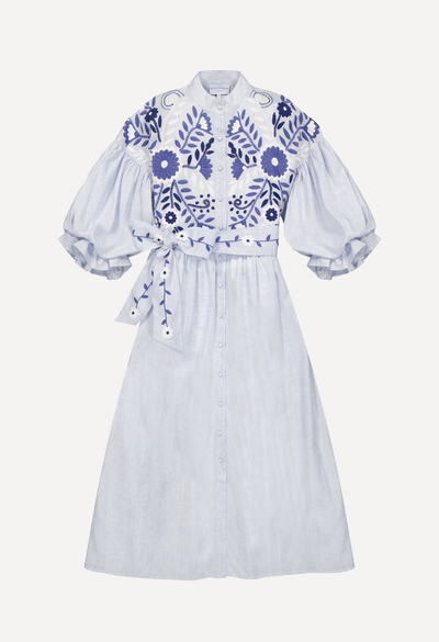 Francisca Long Dress Dress Francisca Multi Blue Long Dress Francisca Multi Blue Long Dress