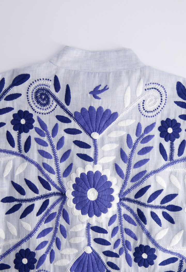 Francisca Long Dress Dress Francisca Multi Blue Long Dress Francisca Multi Blue Long Dress