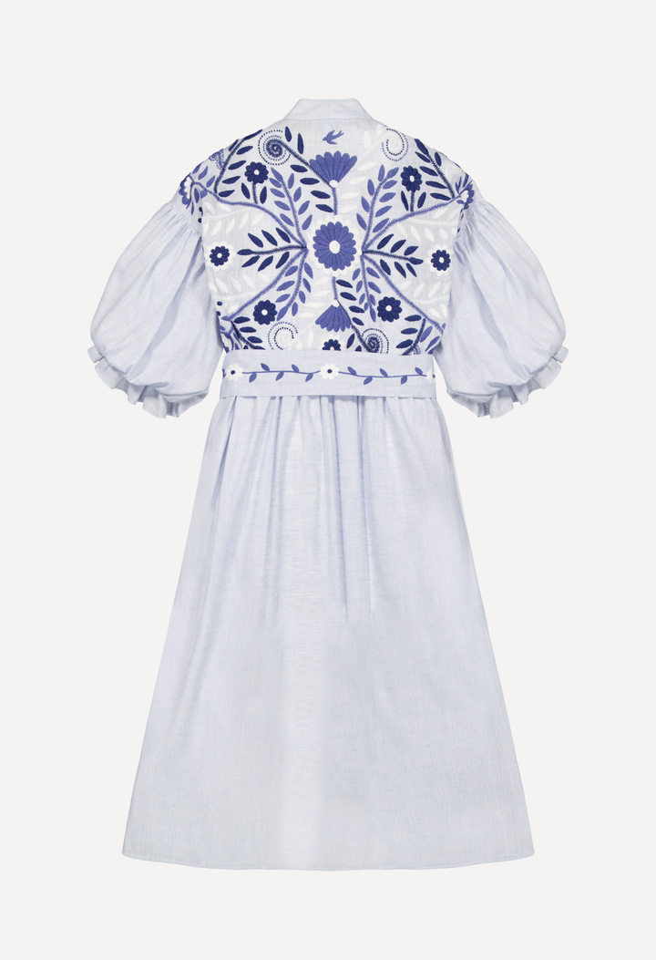 Francisca Long Dress Dress Francisca Multi Blue Long Dress Francisca Multi Blue Long Dress