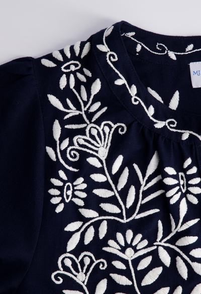 Martina Long Dress Dress Martina Navy and White Long Dress Martina Navy and White Long Dress
