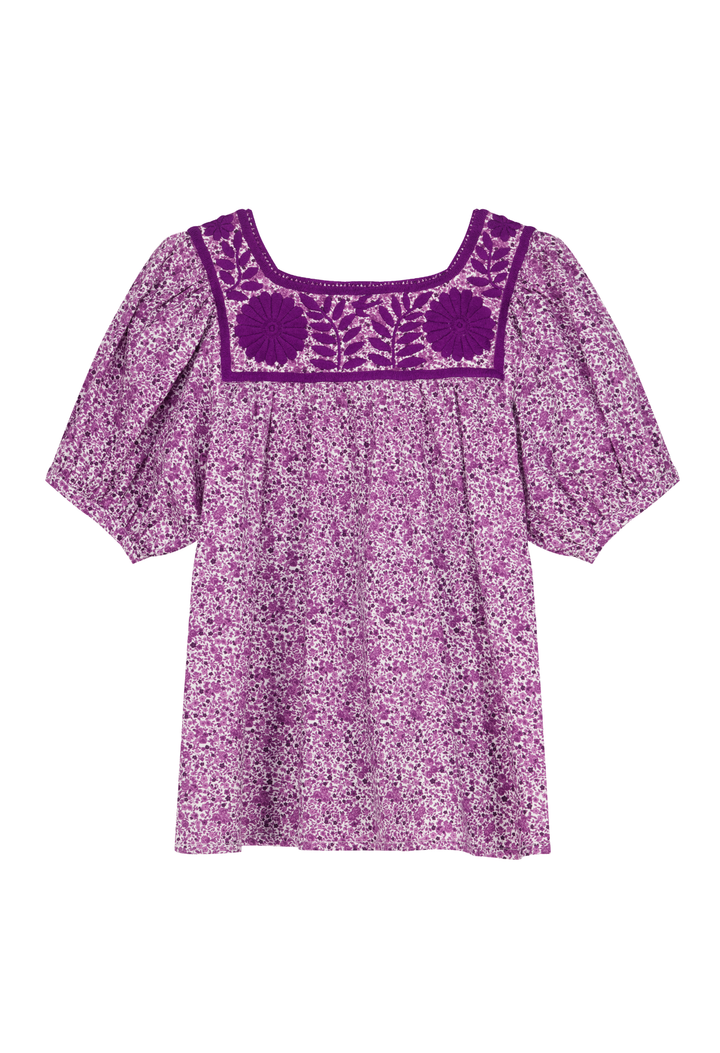 Maria Flores Moradas Blouse
